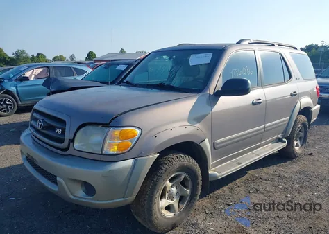 2001 Toyota Sequoia Sr5 V8 из США, поврежденный, VIN 5TDBT44A81S027620